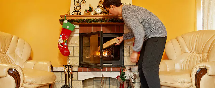 Rusted Metal Fireplace Restoration in Ferry Pass, Florida
