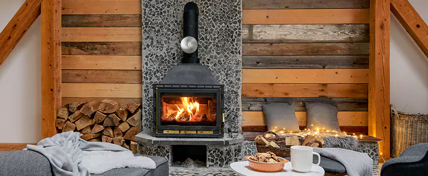 Thelin Hearth Products Direct Vent Gas Stove Fireplace Inspection in Ferry Pass, Florida